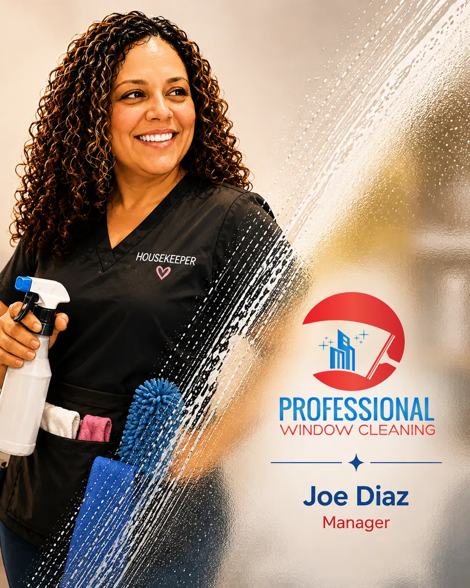Joe Diaz, manager at Professional Window Cleaning